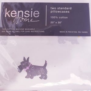 Kensie Bedding - New Kensi Scottie Standard Pillowcase Set Kensie Bedding - New Kensi Scottie Standard Pillowcase Set